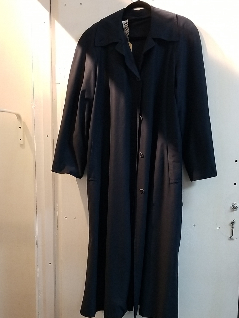 MARELLA Navy Long Single-Breasted Coat
